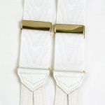 White Moire Braces