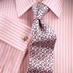 Pink and White Striped Shirt H & M 
