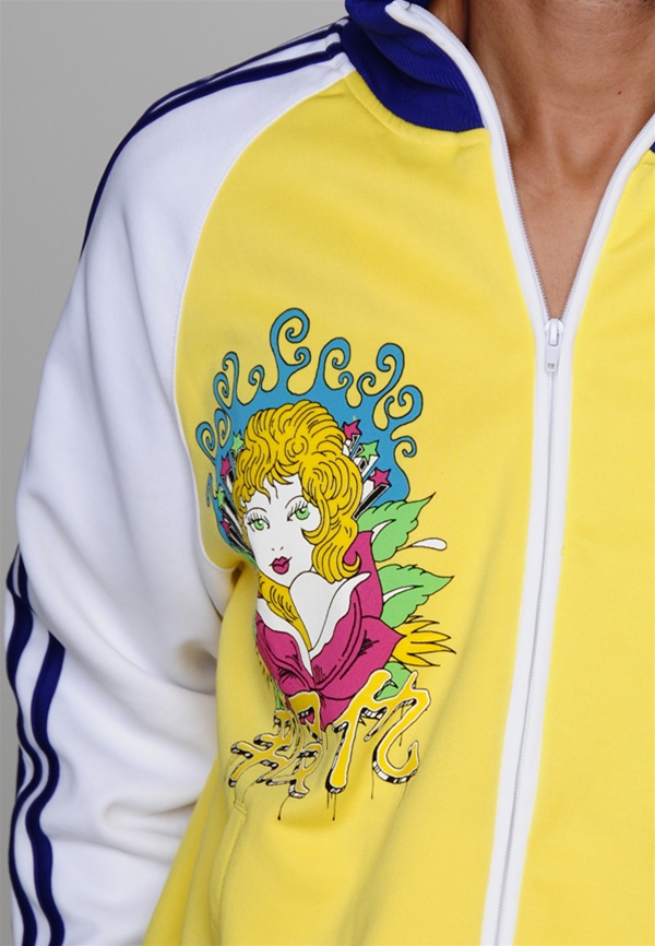 Ed Hardy Alive Pop Art Jacket - Blue - Close Up Ed Hardy Alive Pop Art Jacket - Blue - Close Up