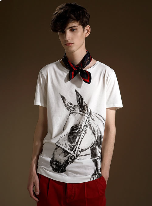 Topman horse print crew Topman horse print crew